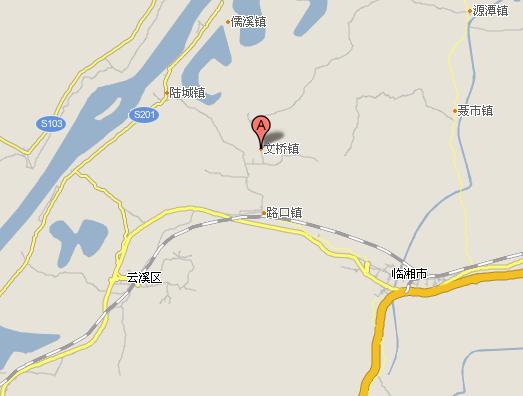 湖南省文橋鎮地圖位置