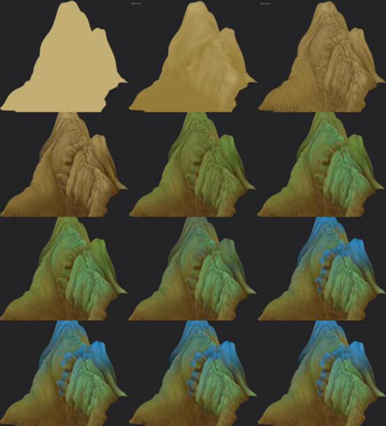 《飛越千里江山》三維著色效果圖