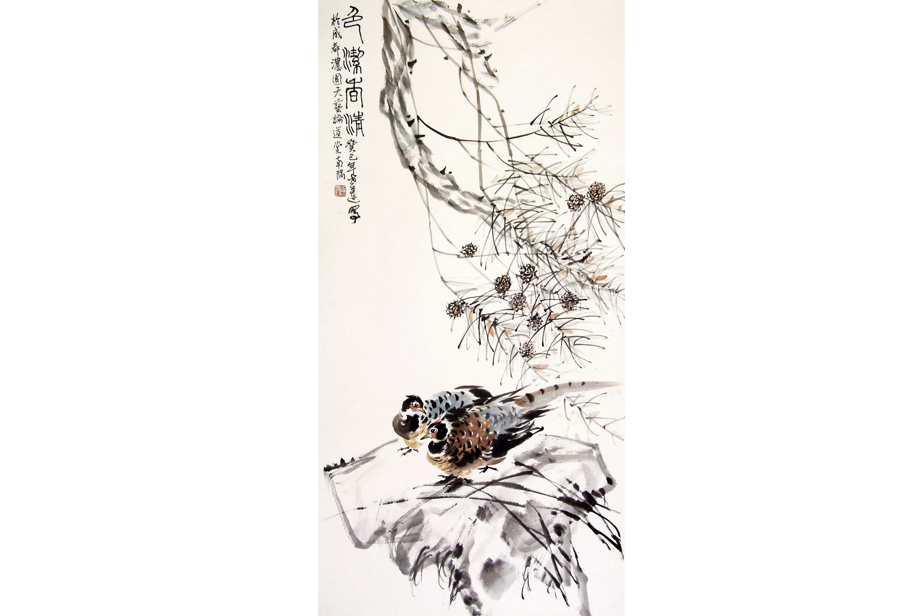 相伴(黎世蓮國畫作品) 相伴(黎世蓮國畫作品)