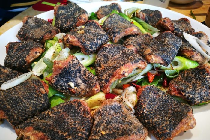 椒鹽蛇肉 椒鹽蛇肉