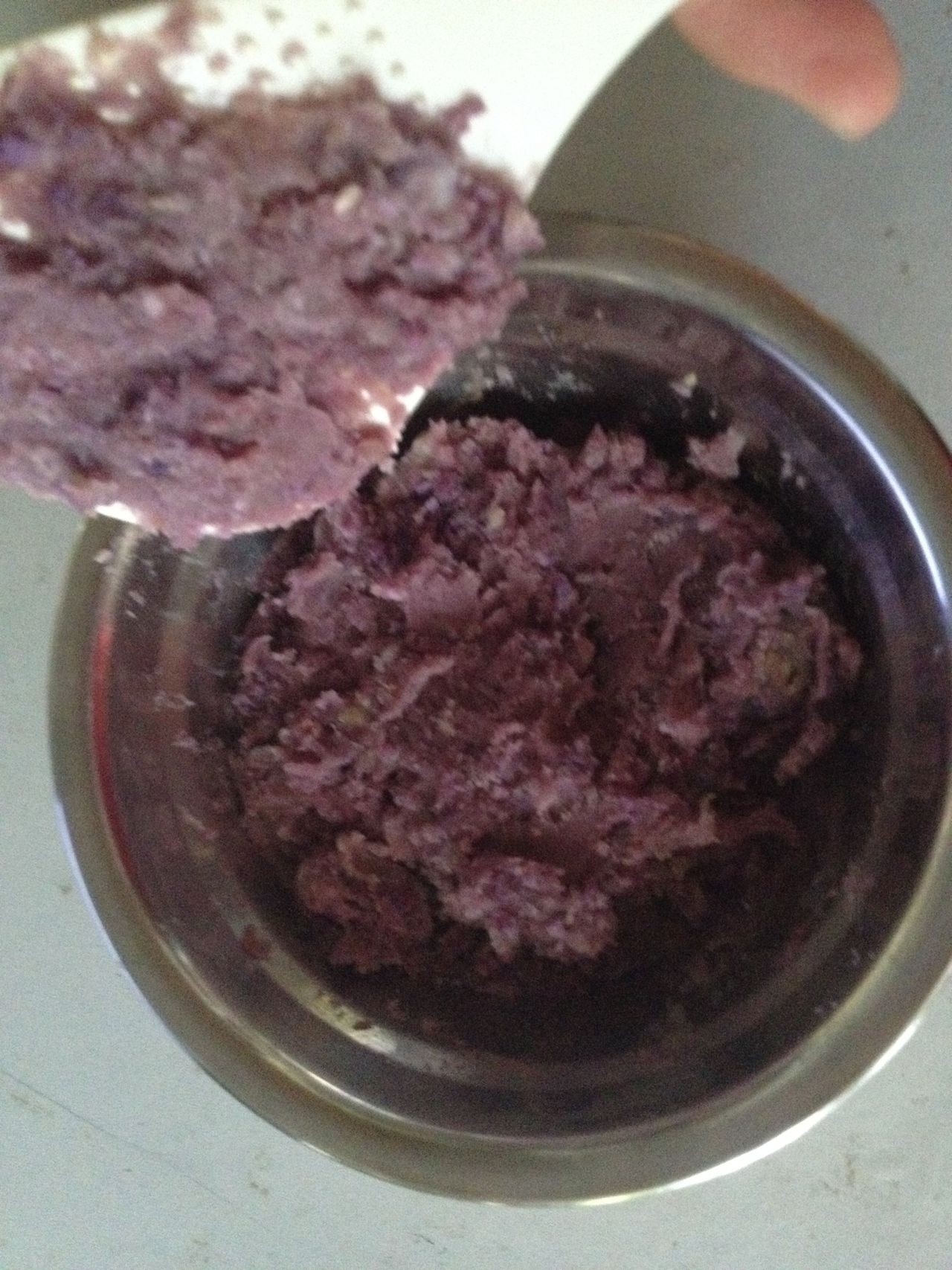 紫薯糖油糍粑