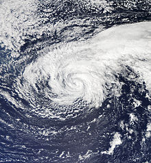 颶風納丁於9月20日經過亞速爾群島以南海域
