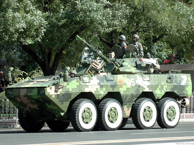 ZBL-09步兵戰車，裝甲車方隊第5位。
