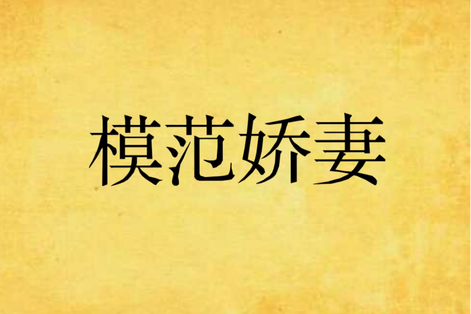 模範嬌妻 模範嬌妻