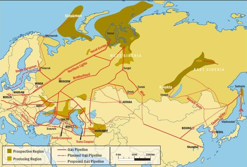 俄羅斯天然氣資源