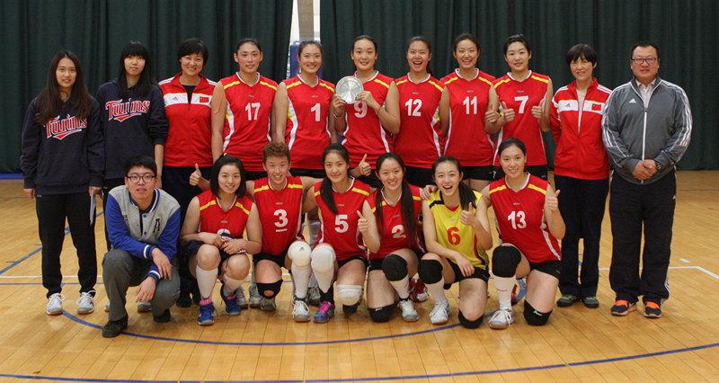 北京體育大學女排奪冠