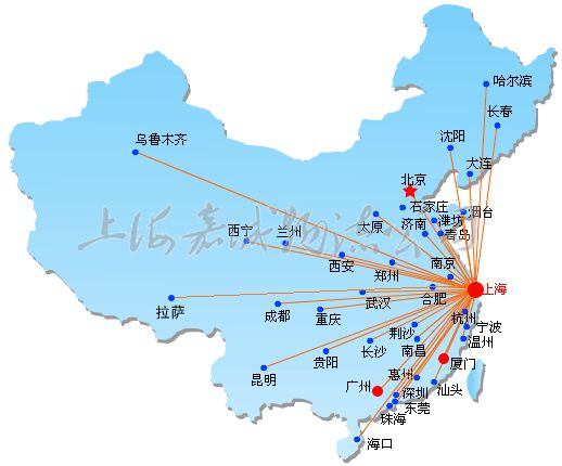 上海物流網分布圖