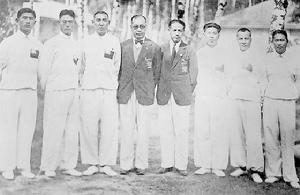 1936年張文廣隨中國體育代表團赴德國柏林