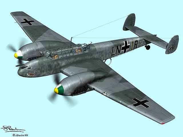 被納粹寄予厚望的Bf-110重型戰鬥機