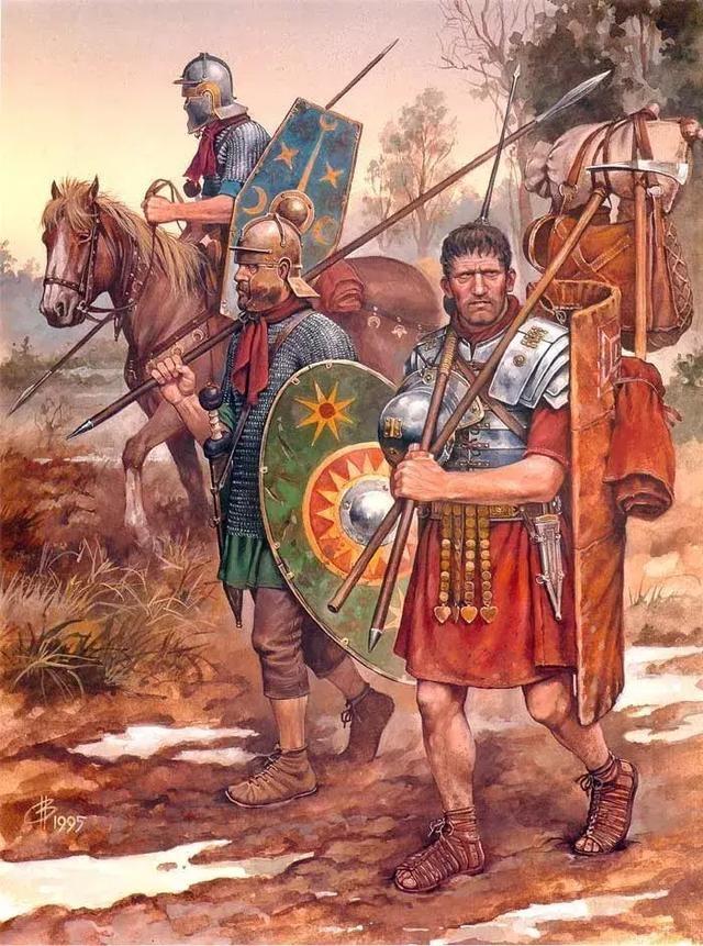 發起追擊的羅馬軍團與輔助部隊