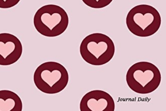 Circle Pink Hearts, Lined Blank Journal Book Circle Pink Hearts, Lined Blank Journal Book
