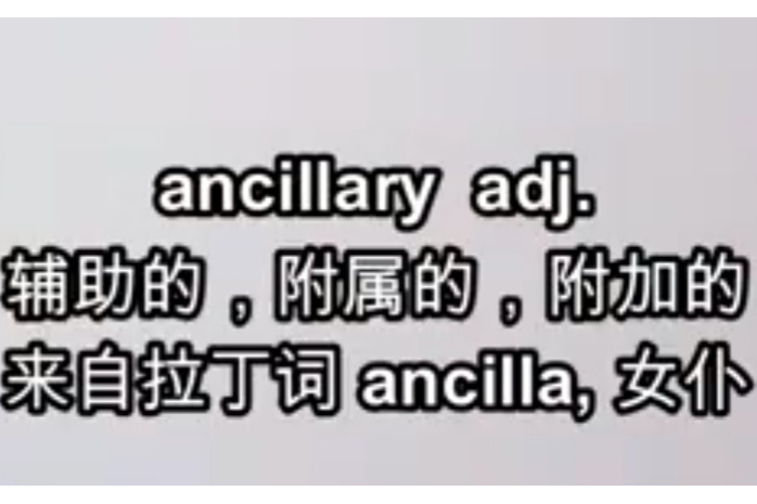 ancillary ancillary