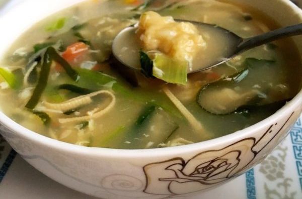 青椒麵筋湯 青椒麵筋湯