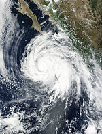 颶風多洛雷斯  衛星雲圖