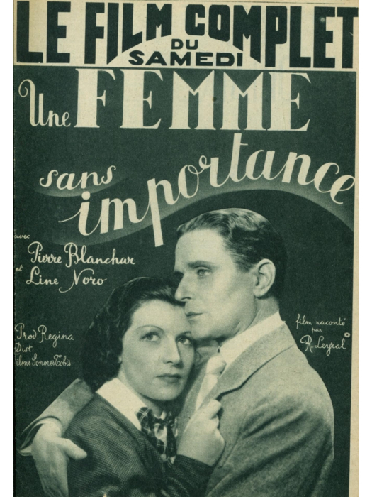 Une femme sans importance Une femme sans importance
