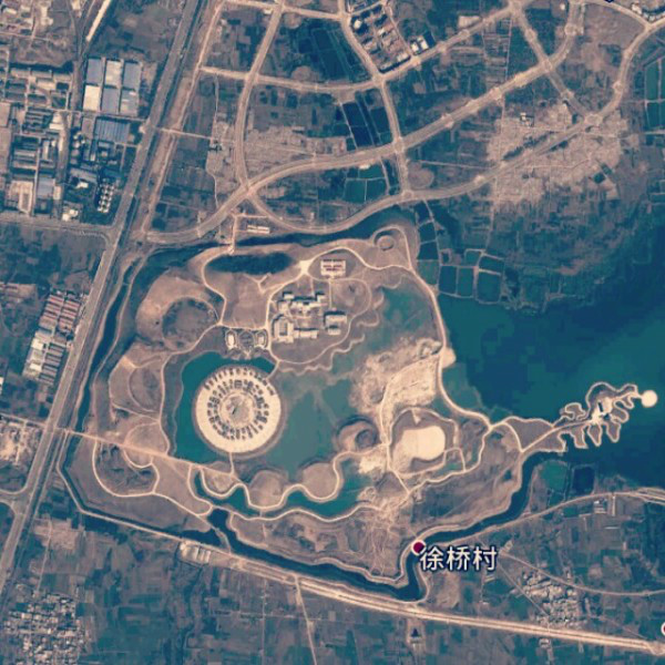 湖上升明月衛星圖