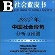 2007年中國社會形勢分析與預測