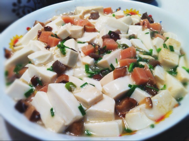 蔥燒海參蒸豆腐