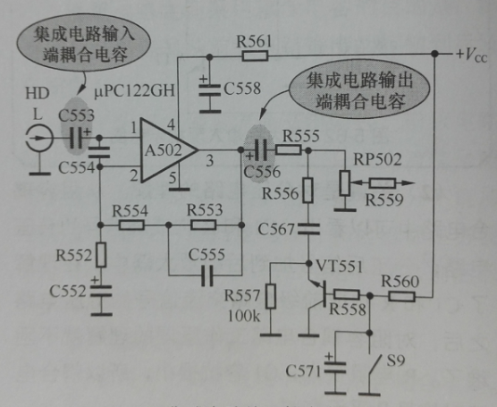 圖1-9輸入耦合電容電路和輸出耦合電容電路