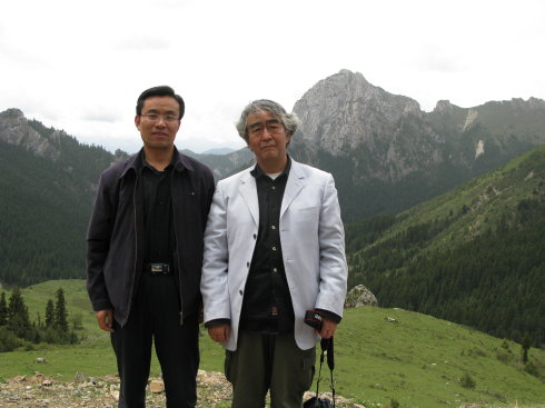 敏彥文先生和楊顯惠先生在迭部扎尕那