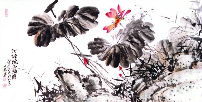 當代著名花鳥畫家張大林國畫作品