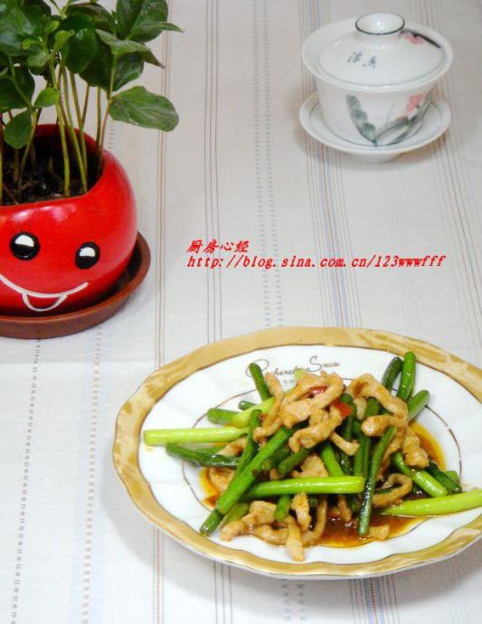 雙醬炒蒜薹 雙醬炒蒜薹