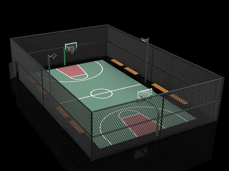 塑膠籃球場施工