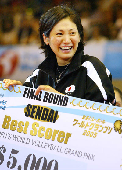 最佳得分手的日本球員高橋美由紀
