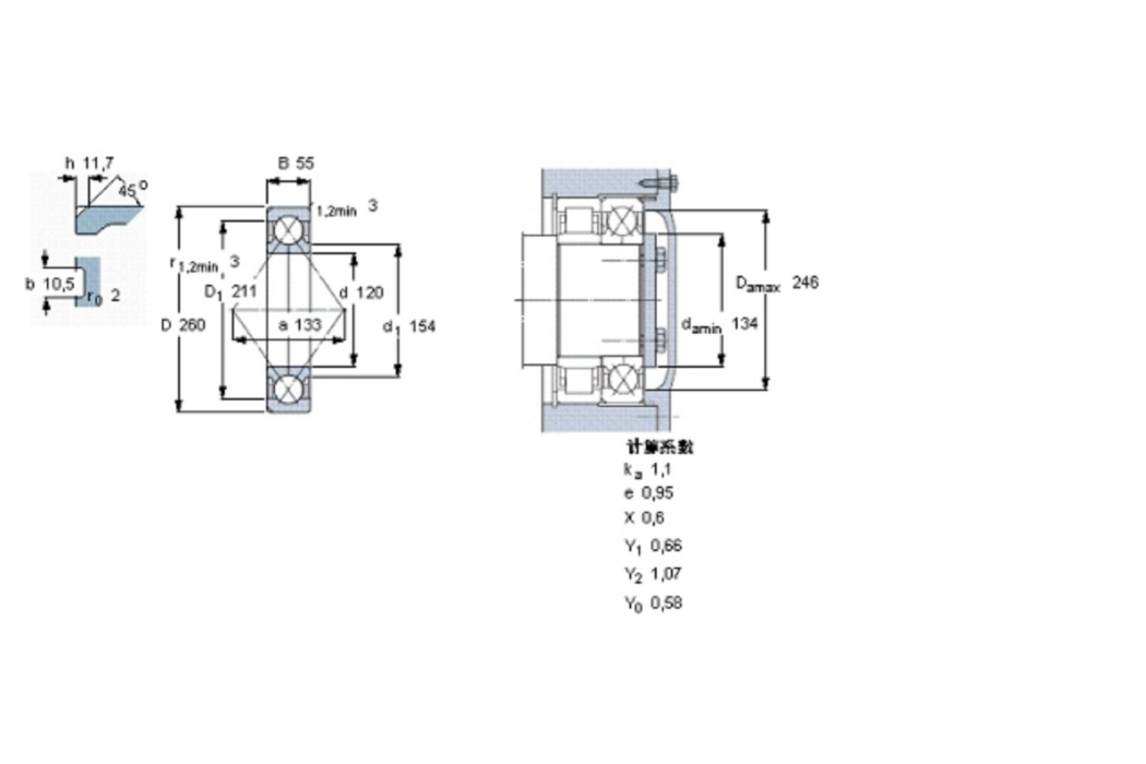 SKF QJ324N2MA軸承 SKF QJ324N2MA軸承