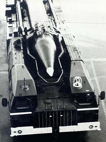 “飛毛腿”飛彈使用的8K14液體燃料彈道飛彈