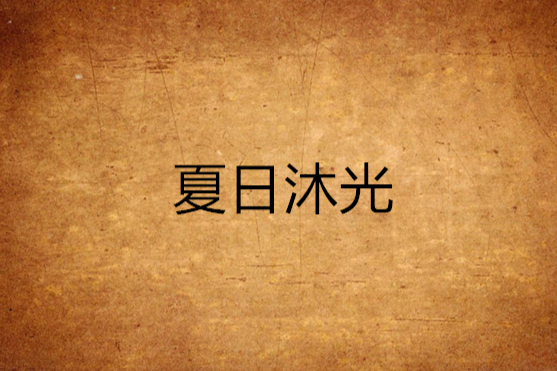 夏日沐光 夏日沐光