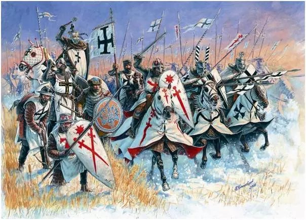 騎兵居中 步兵兩翼 是騎士團的標準打法