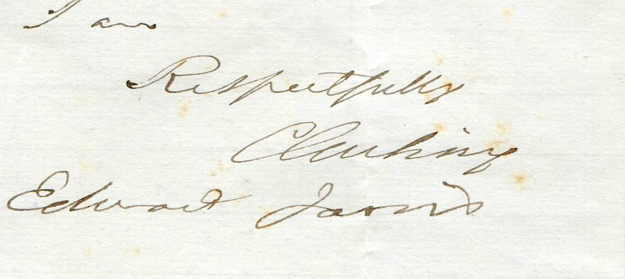 1862年顧盛英文信簽名, 美國蔣博士收藏