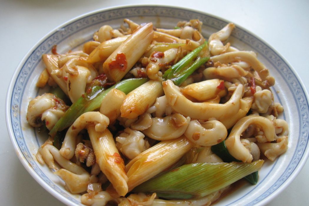 蔥爆墨斗魚