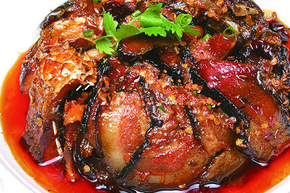 臘魚蒸鮮肉 臘魚蒸鮮肉
