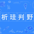 析珪判野