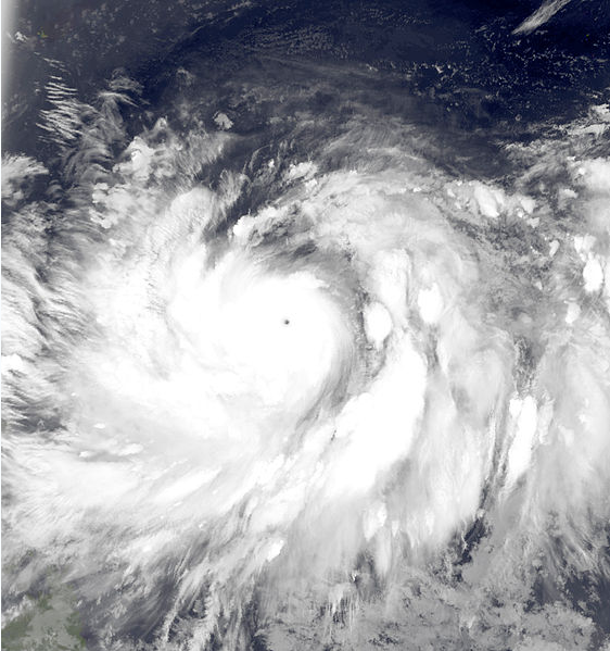 超強颱風梅花 衛星雲圖