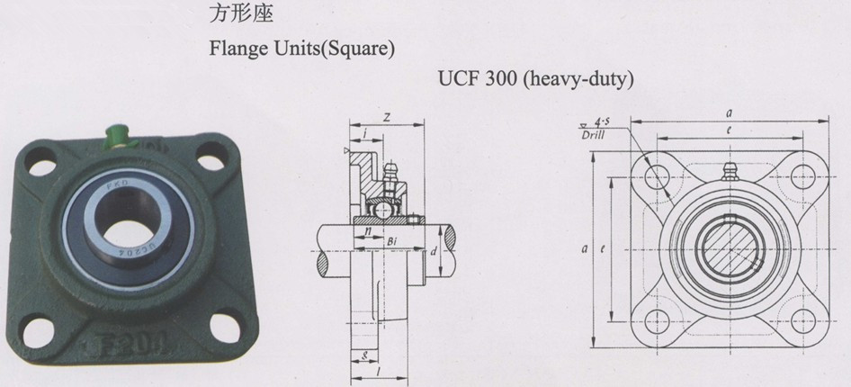 UCF308軸承圖紙