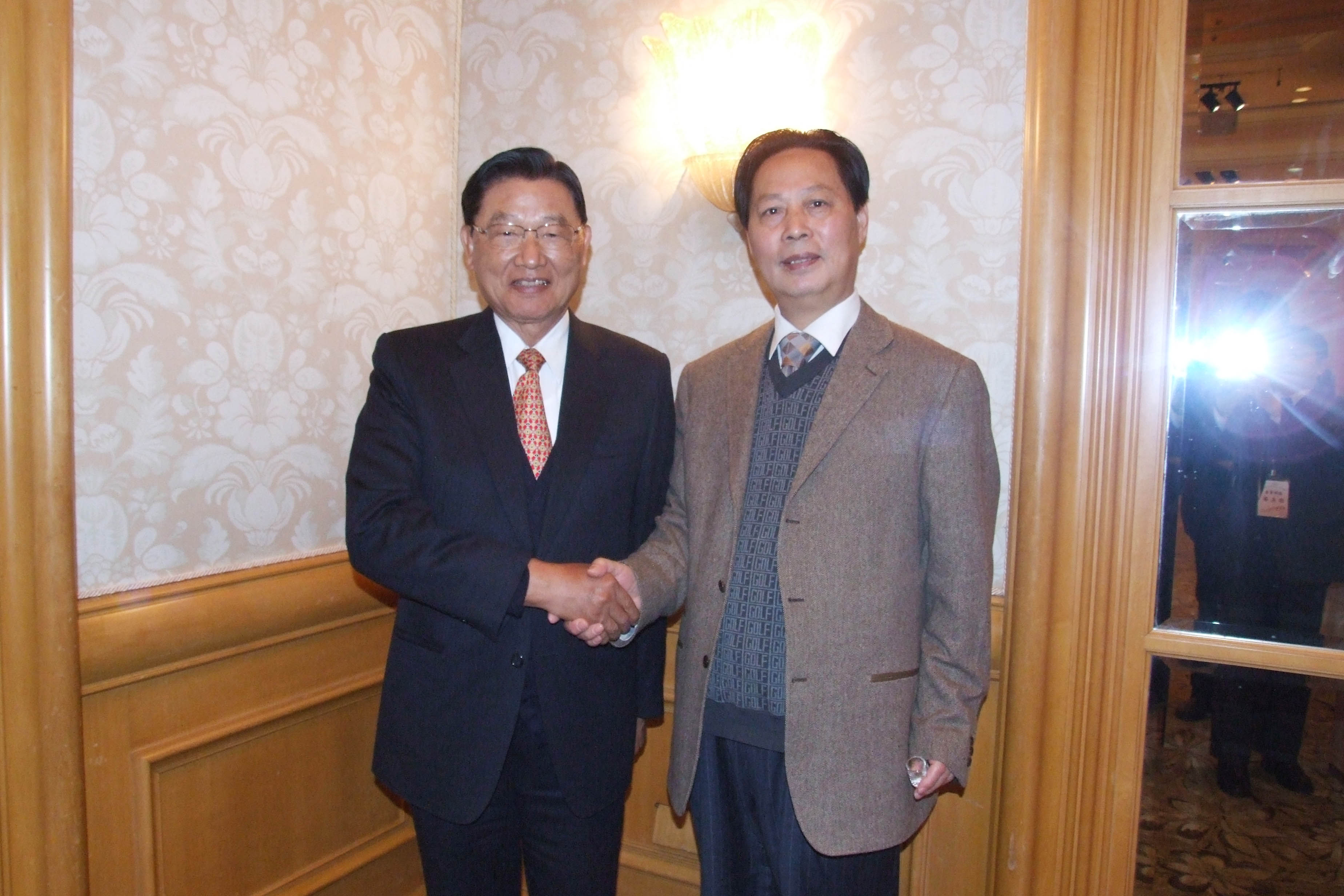2010年1月汪先生出席江丙坤董事長的宴請