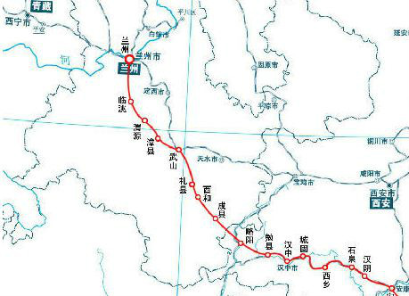 蘭州至漢中高速鐵路
