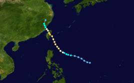 颱風“圓規”路線圖（包括溫帶氣旋）