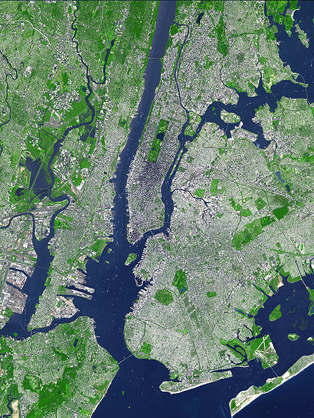 紐約都會區衛星圖