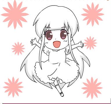 為女生填色