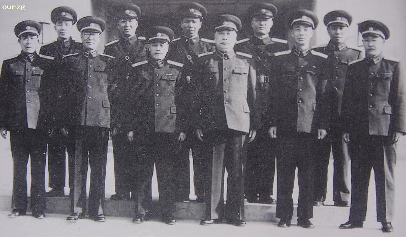 1956年與陳毅元帥在一起