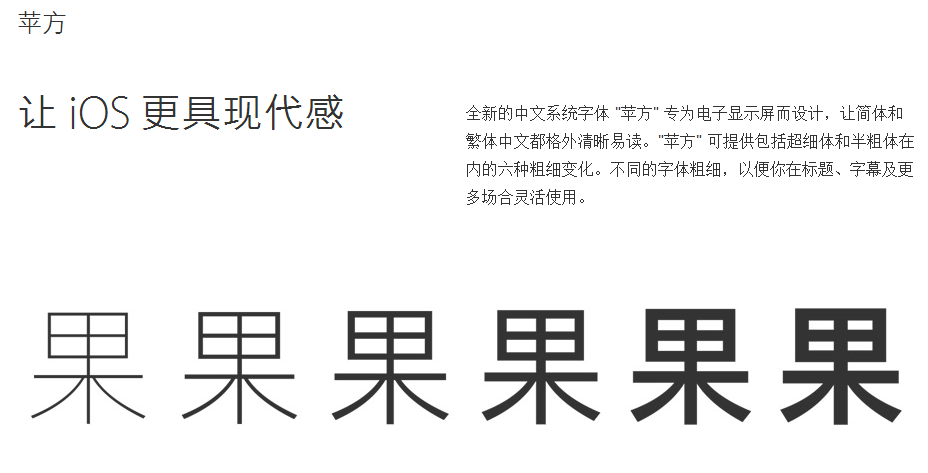 全新的中文系統字型