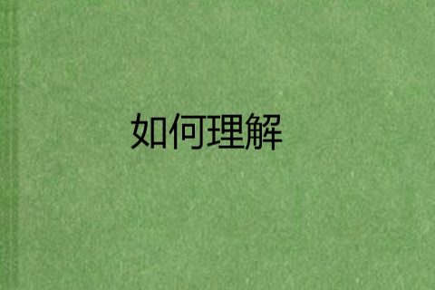 如何理解 如何理解
