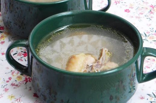 榴槤殼煲雞湯