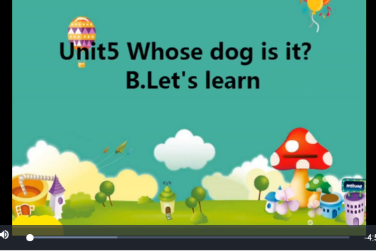 Unit5Whose dog is it?B.Let\x27s learn Unit5Whose dog is it?B.Let\x27s learn