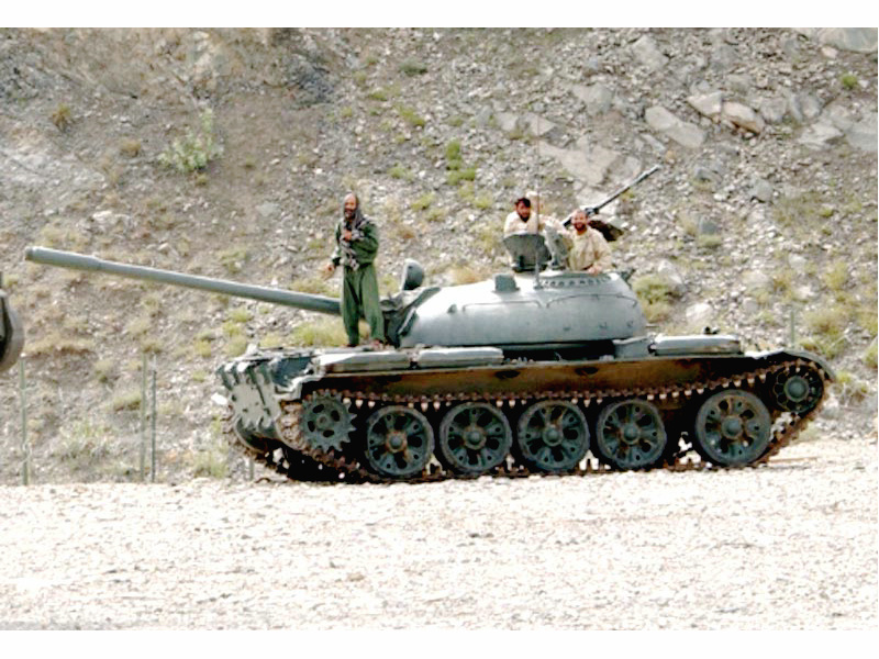 阿富汗的T-62主戰坦克