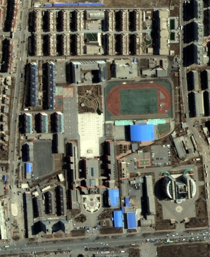 中國遼寧省瀋陽市第十一中學衛星地圖